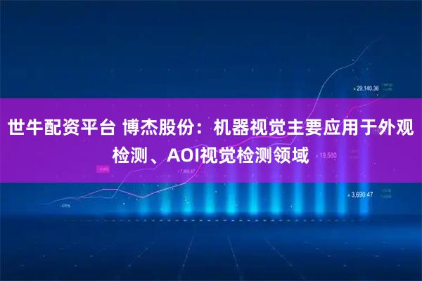 世牛配资平台 博杰股份：机器视觉主要应用于外观检测、AOI视觉检测领域