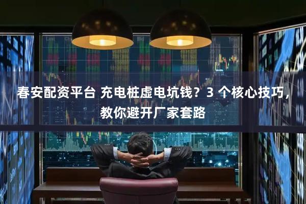 春安配资平台 充电桩虚电坑钱？3 个核心技巧，教你避开厂家套路